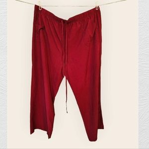 2/$12 Burgundy Scrub Pants